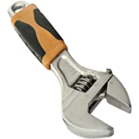 AERZETIX - Llave inglesa Ajustable de boca - 150mm - Regulable de 0 a 20mm - Mango recto - Manija Antideslizante Bi…